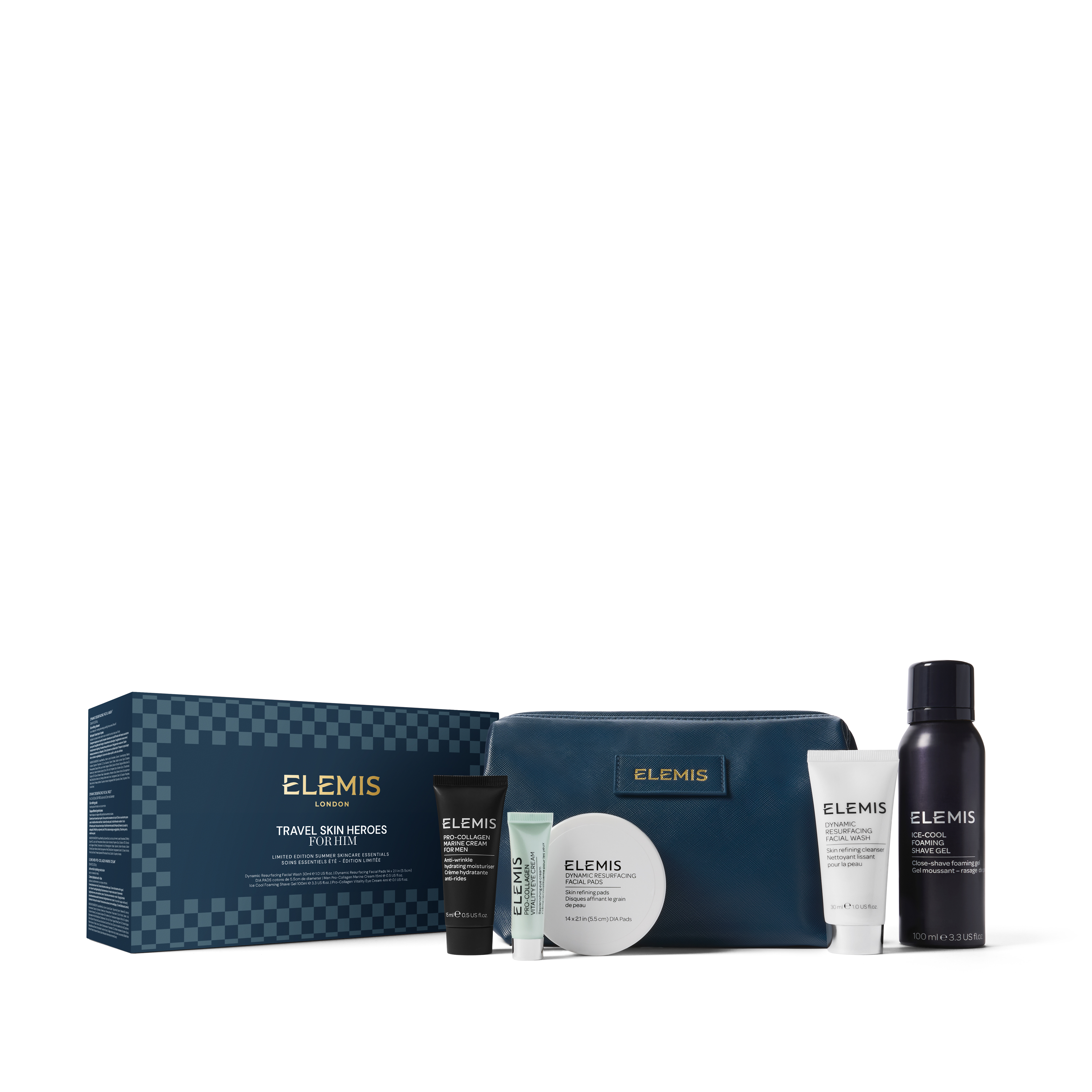 НОВИНКА Набір із бестселерами для нього ELEMIS Travel Skin Heroes for Him